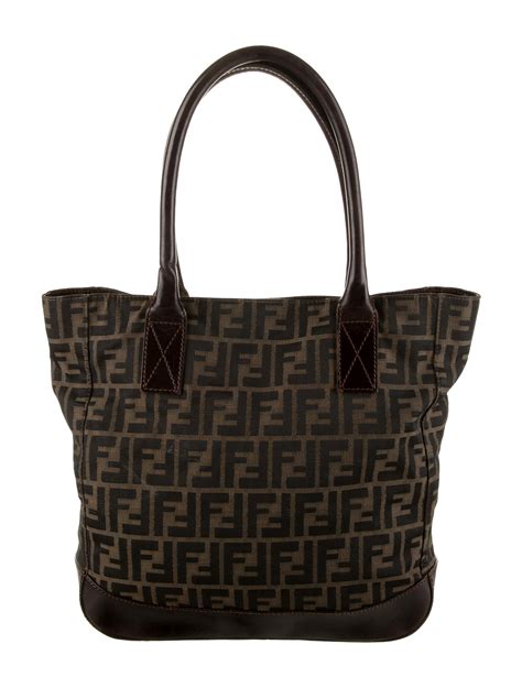 fendi zucca always shopper tote bag|fendi zucca canvas shoulder bag.